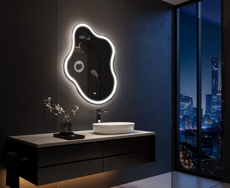 LED Badrumsspegel med oregelbunden form EM222 #10