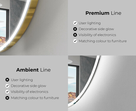 LED Badrumsspegel med oregelbunden form F222 #2