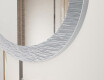 Asymmetrisk badrumsspegel med metallram L292 #3