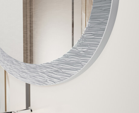 Asymmetrisk badrumsspegel med metallram L292 #3
