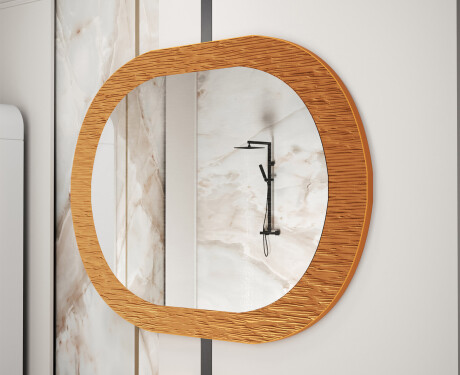 Badrumsspegel med elegant metalldekor L289 #4