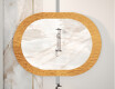 Badrumsspegel med elegant metalldekor L289 #5
