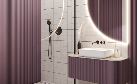 Walk-in skåp transparent glas svart profil