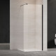 Walk-in skåp transparent glas svart profil #2