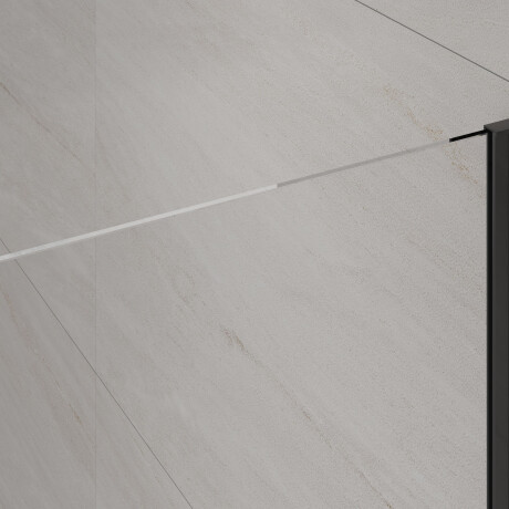 Walk-in skåp transparent glas svart profil #3