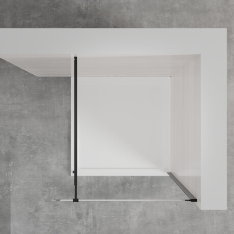 Walk-in skåp transparent glas svart profil #4