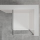 Walk-in skåp transparent glas svart profil #4