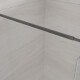 Walk-in skåp transparent glas svart profil #5