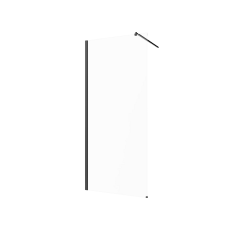 Walk-in skåp transparent glas svart profil #6