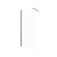 Walk-in skåp transparent glas svart profil #6