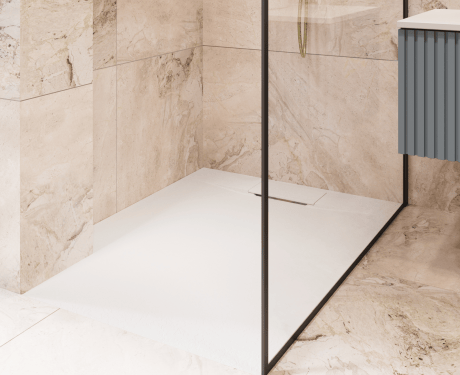 Rektangulärt duschkar Avero 90x110 cm vitt