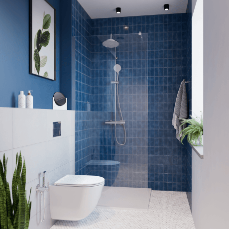 Rektangulärt duschkar Avero 90x110 cm vitt #3