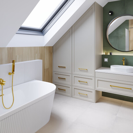Badkarsblandare Glamour guld #4