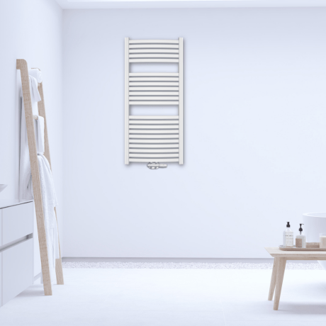 Badrumsradiator med stege vit #2
