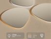 LED Badrumsspegel med oregelbunden form 74x74cm med kallt LED-ljus 7000K, varmt ljus 3000K eller neutralt ljus 4500K #3