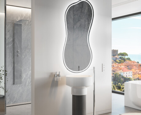 LED Badrumsspegel med oregelbunden form K223
