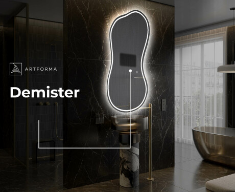 LED Badrumsspegel med oregelbunden form K223 #8