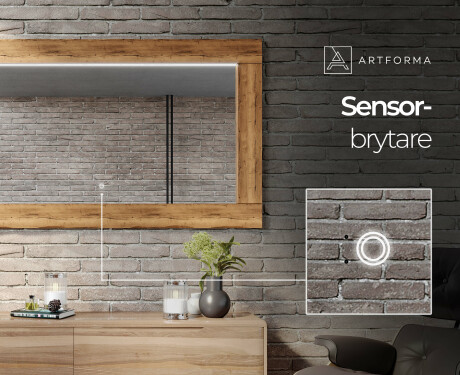 Rektangulära väggspeglar LED med ekram L225 #6