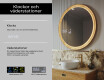 Rundt LED-spegel i ekram #6