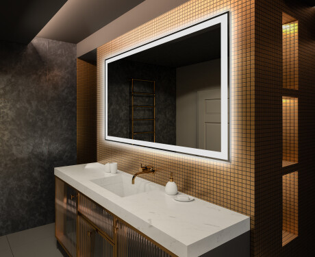 Badrumsspegel med LED-belysning Spegel L01