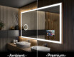 Badrumsspegel med LED-belysning Spegel L01 #1