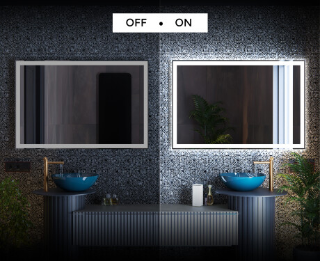 Badrumsspegel med LED-belysning Spegel L01 #3