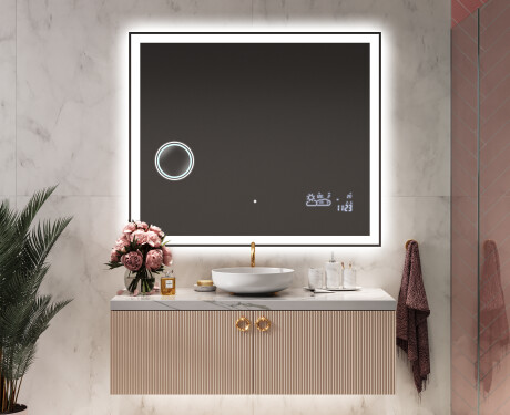 Badrumsspegel med LED-belysning Spegel L01 #9