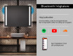 Badrumsspegel med LED-belysning Spegel L02 #6