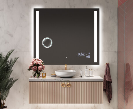 Badrumsspegel med LED-belysning Spegel L02 #9