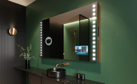 Badrumsspegel med LED-belysning Spegel L03