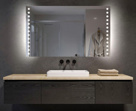 Badrumsspegel med LED-belysning Spegel L06