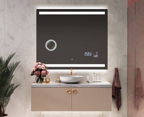 Badrumsspegel med LED-belysning Spegel L09 #9