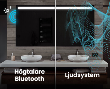 Badrumsspegel med LED-belysning Spegel L12 #5