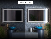 Badrumsspegel med LED-belysning Spegel L15 #3