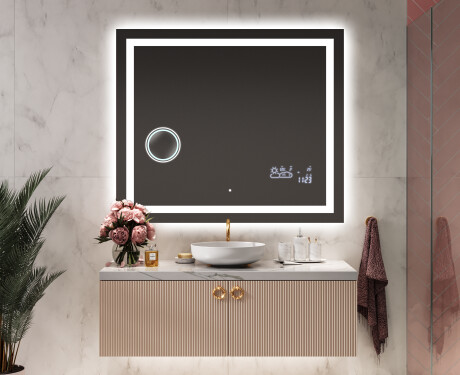 Badrumsspegel med LED-belysning Spegel L15 #9