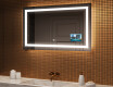 Badrumsspegel med LED-belysning Spegel L15 120x80cm - SmartScreen, DualColor, Värmemattor