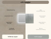 Badrumsspegel med LED-belysning Spegel L15 120x80cm - SmartScreen, DualColor, Värmemattor #7
