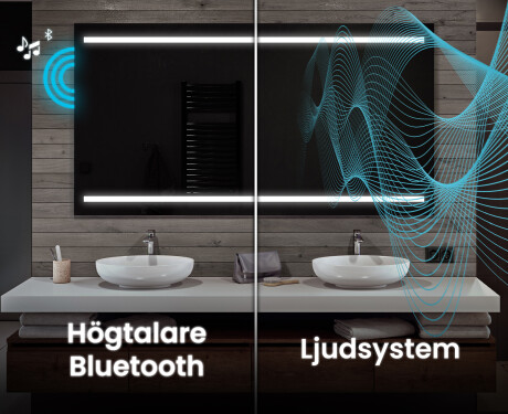 Badrumsspegel med LED-belysning Spegel L23 #5