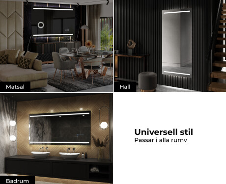 Badrumsspegel med LED-belysning Spegel L23 #10