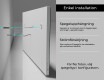 Badrumsspegel med LED-belysning Spegel L27 #11