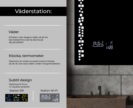 Badrumsspegel med LED-belysning Spegel L38 #5