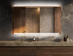 Badrumsspegel med LED-belysning Spegel L47