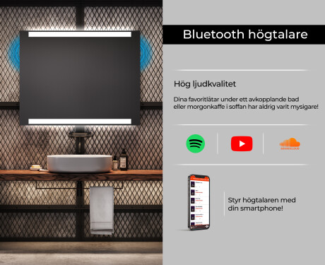 Badrumsspegel med LED-belysning Spegel L47 #6