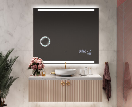 Badrumsspegel med LED-belysning Spegel L47 #9