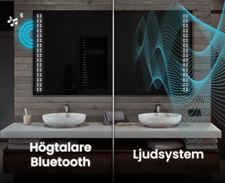 Badrumsspegel med LED-belysning Spegel L55 #5