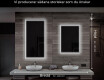 Badrumsspegel med LED-belysning Spegel L57 #7