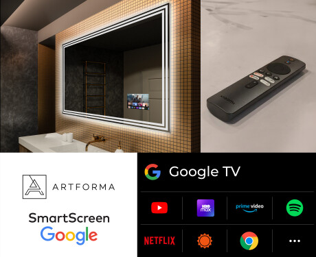 Badrumsspegel med LED-belysning Spegel L57 #5