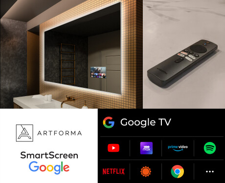 Badrumsspegel med LED-belysning Spegel L58 #5