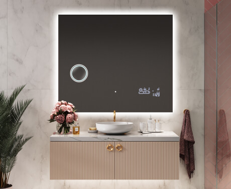 Badrumsspegel med LED-belysning Spegel L58 #7
