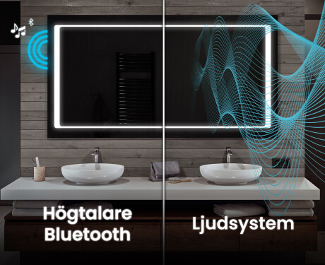 Badrumsspegel med LED-belysning Spegel L61 #5